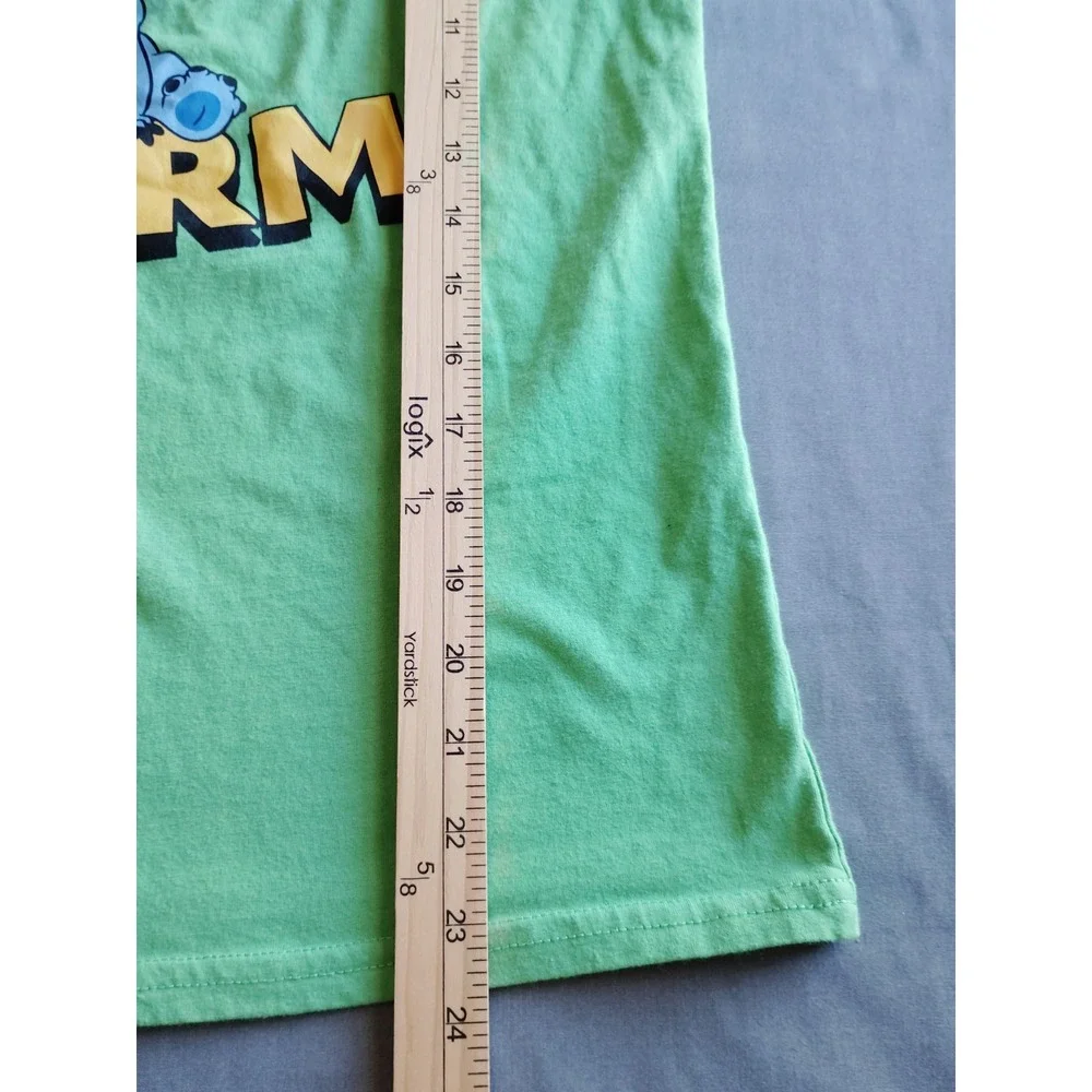 Disney Stitch Lucky Charm Green Short Sleeve Graphic‎ T-Shirt XXL (18) Artsy